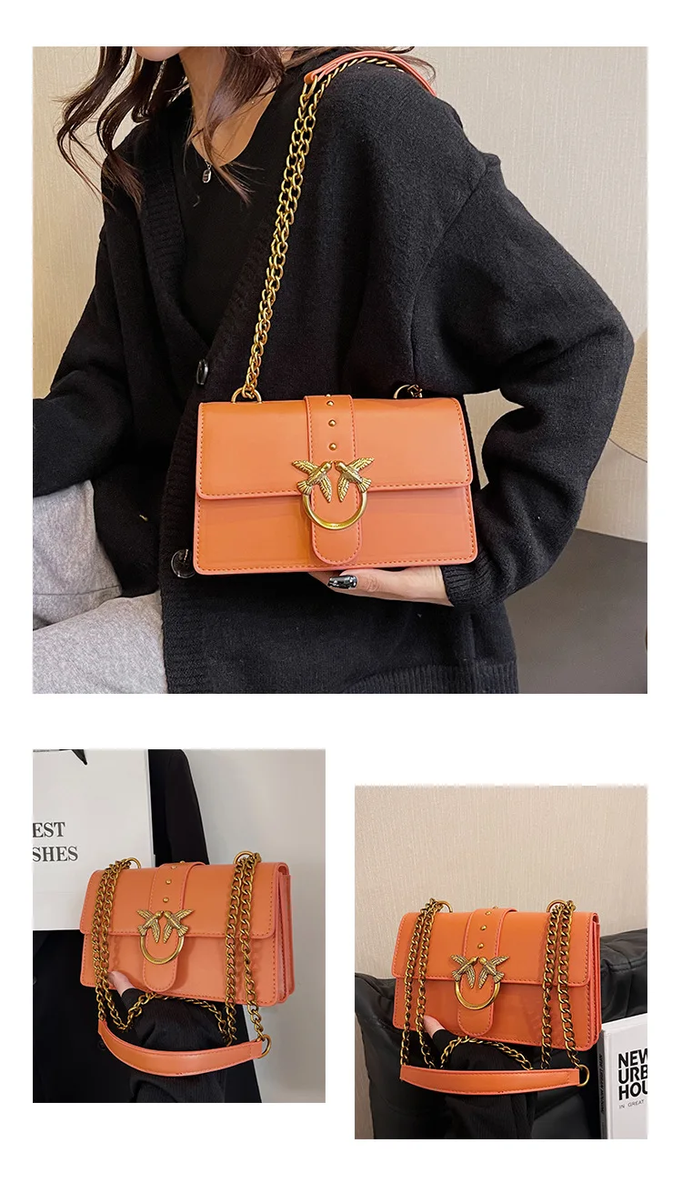 For Pinko Women's Unique Design Multiway Bag for Women Exquisite Details High Quality Shoulder Underarm Purse Sophisticated