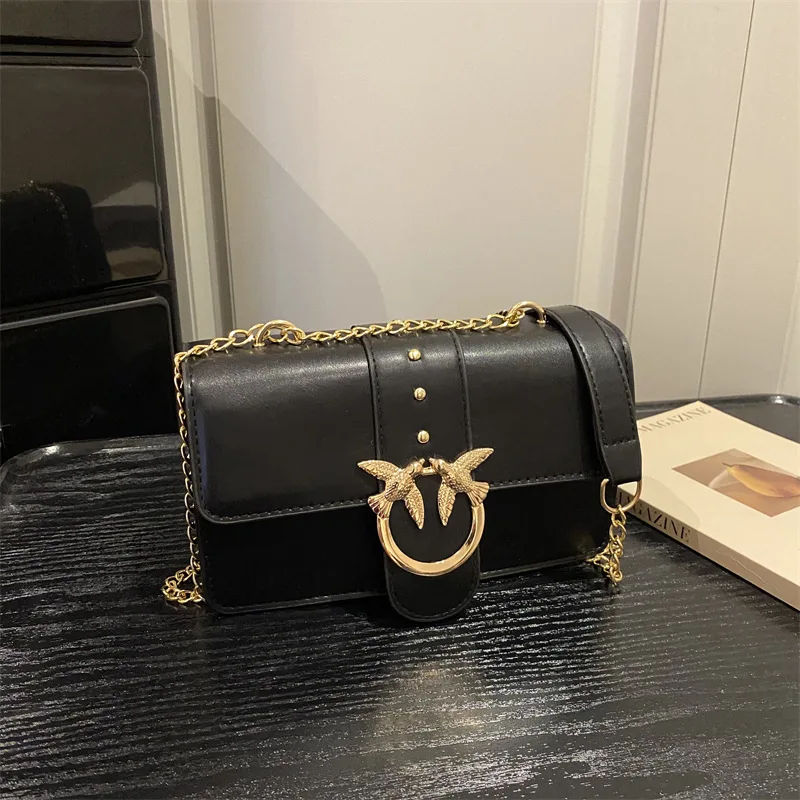 For Pinko Women's Unique Design Multiway Bag for Women Exquisite Details High Quality Shoulder Underarm Purse Sophisticated