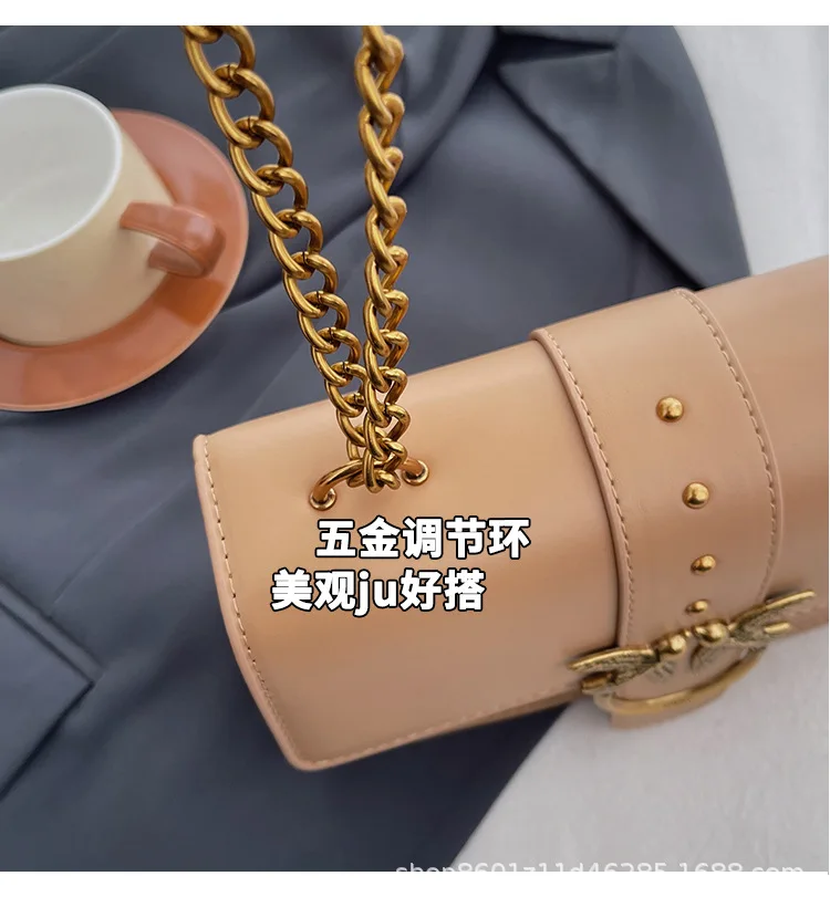 For Pinko Women's Unique Design Multiway Bag for Women Exquisite Details High Quality Shoulder Underarm Purse Sophisticated