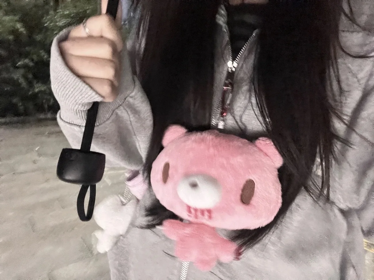 Kawaii Pink Plush Bear Coin Purse Mini Wallet Card Holder Cute Animal Bag Charm Keychain Pouch Small Credit Card Case Girls Gif