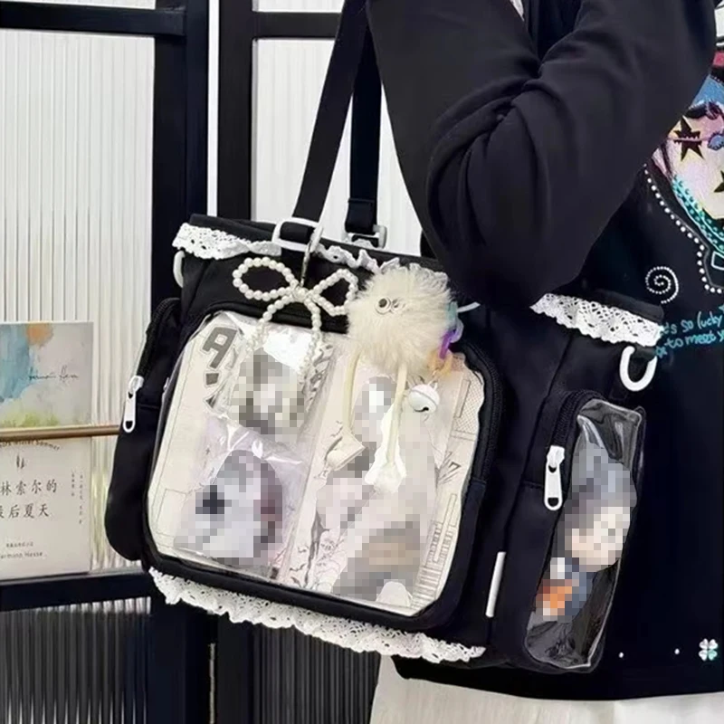 Ballet Girl Large Capacity Ita Bag Japanese Anime Two-dimension Shoulder Crossbody Bag Women Handbag Gift For Friends