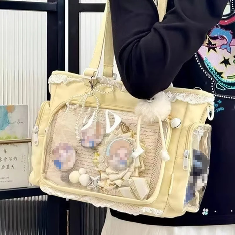 Ballet Girl Large Capacity Ita Bag Japanese Anime Two-dimension Shoulder Crossbody Bag Women Handbag Gift For Friends
