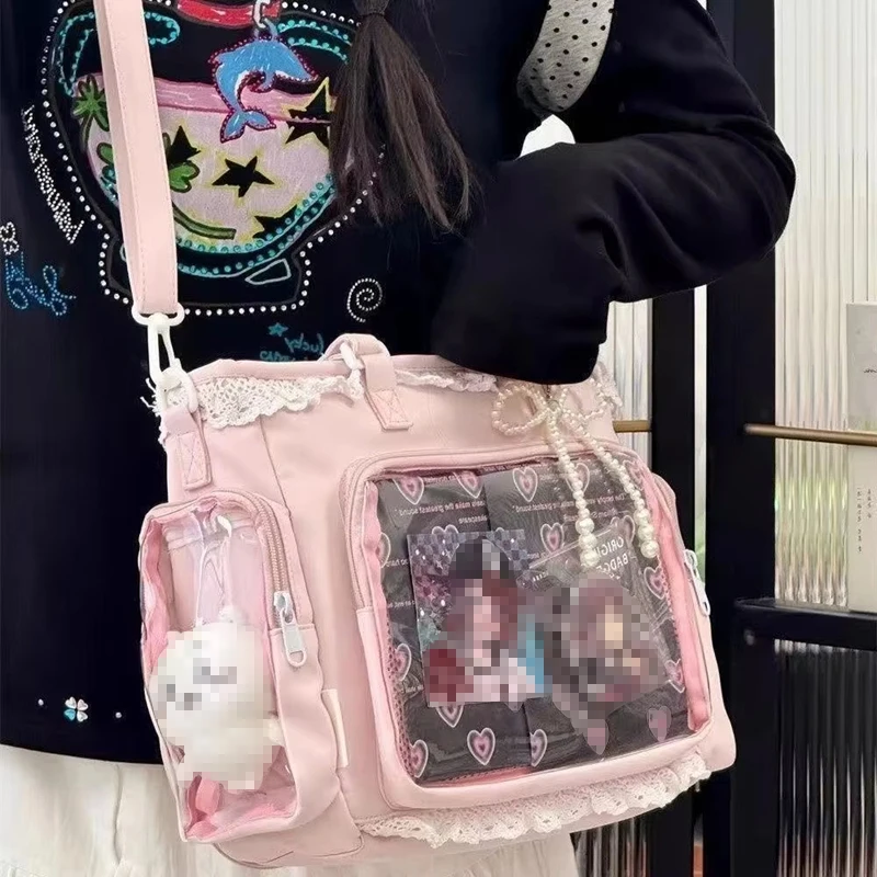 Ballet Girl Large Capacity Ita Bag Japanese Anime Two-dimension Shoulder Crossbody Bag Women Handbag Gift For Friends