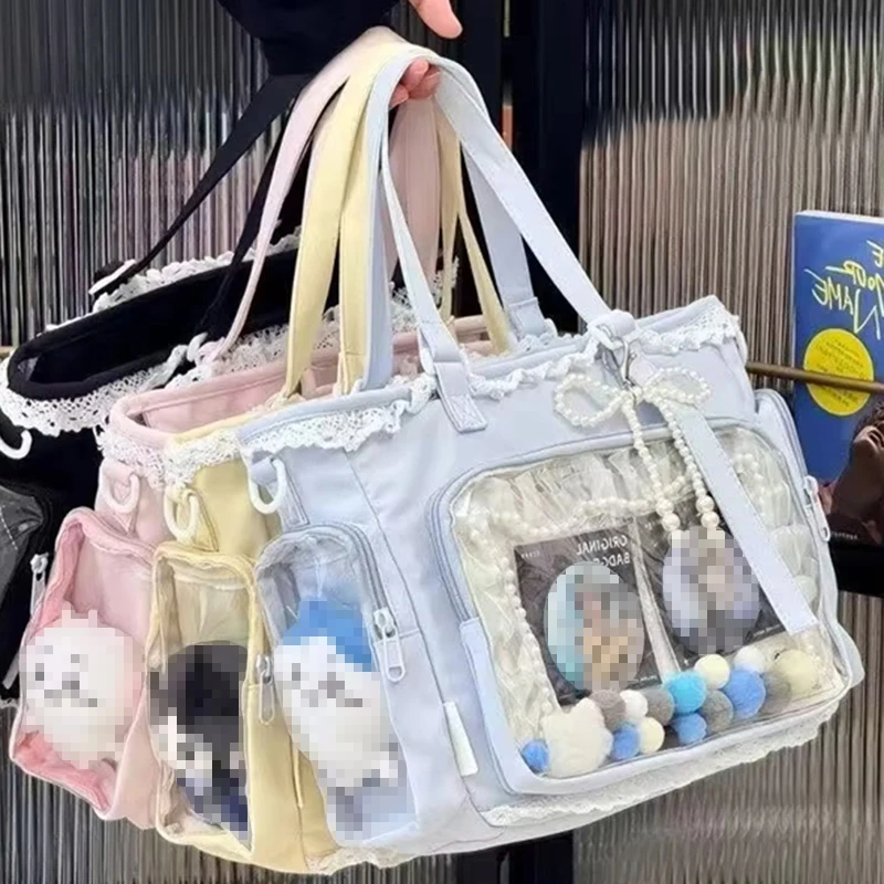 Ballet Girl Large Capacity Ita Bag Japanese Anime Two-dimension Shoulder Crossbody Bag Women Handbag Gift For Friends