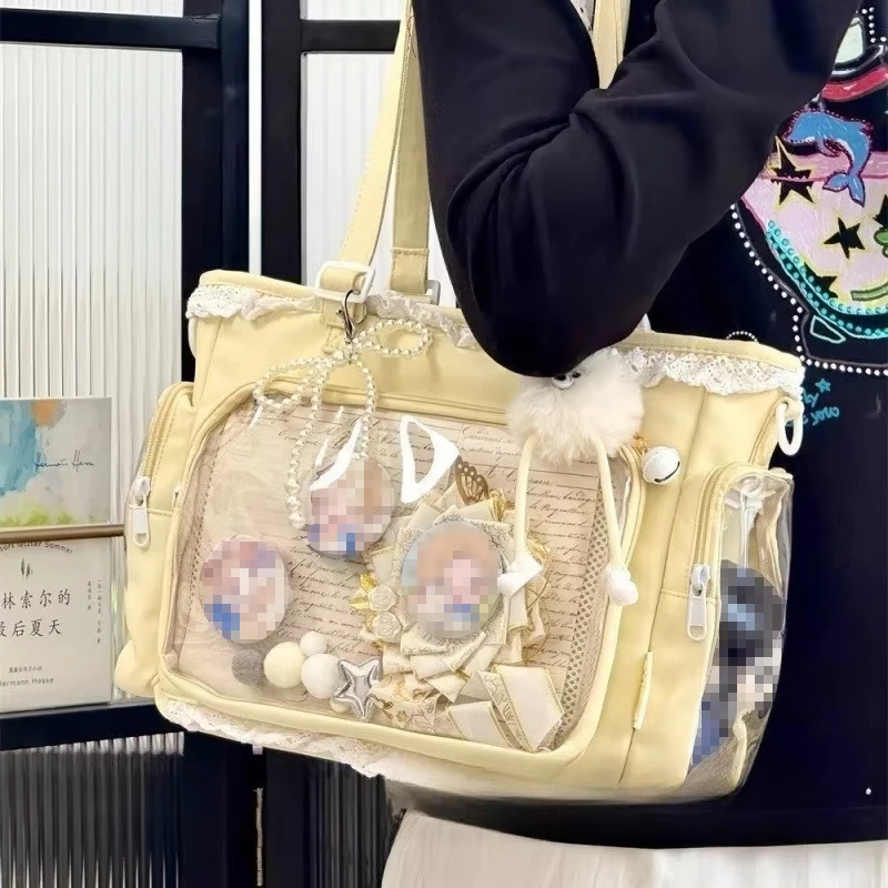 Ballet Girl Large Capacity Ita Bag Japanese Anime Two-dimension Shoulder Crossbody Bag Women Handbag Gift For Friends