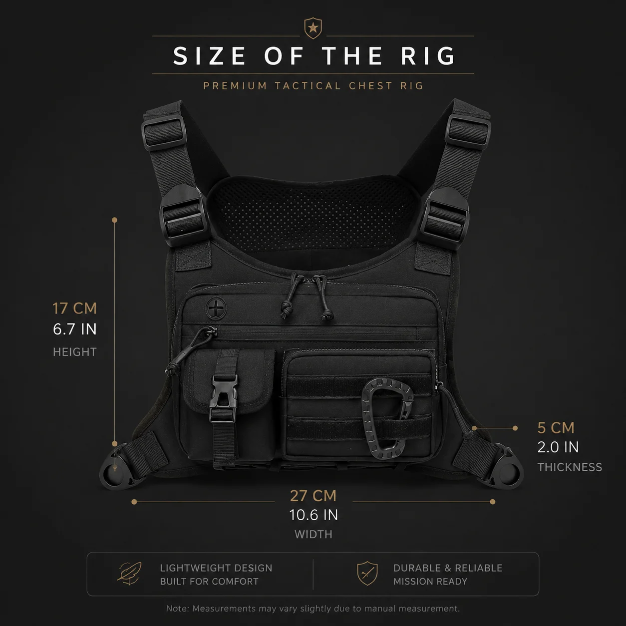Men's Vest Outdoor Tactical MOLLE Chest Bag Chest Pack for Cycling Bags Running Front Chest Bag EDC Sports Vest Bag