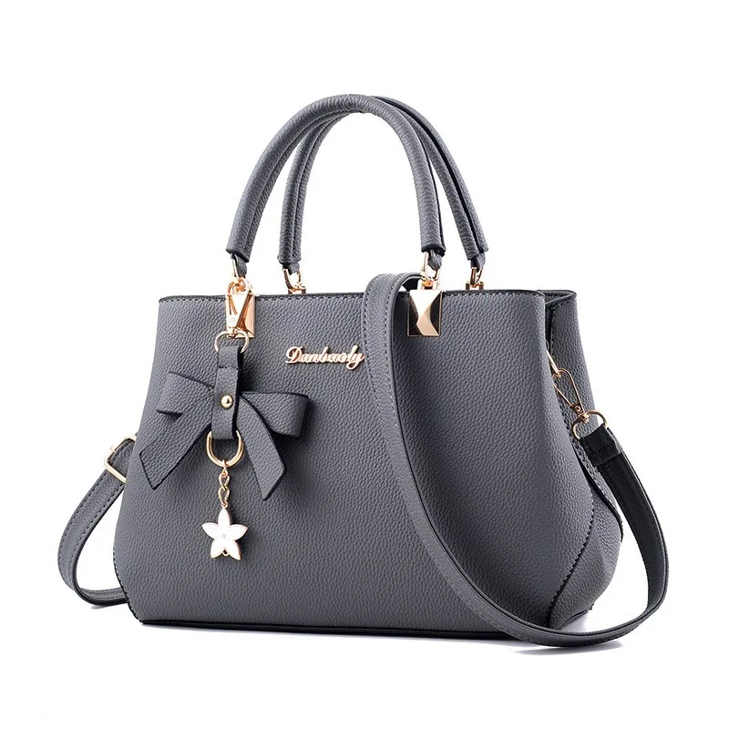 New Korean version trendy autumn and winter bow women's bag portable shoulder bag messenger bag killer bag mother bag large capa