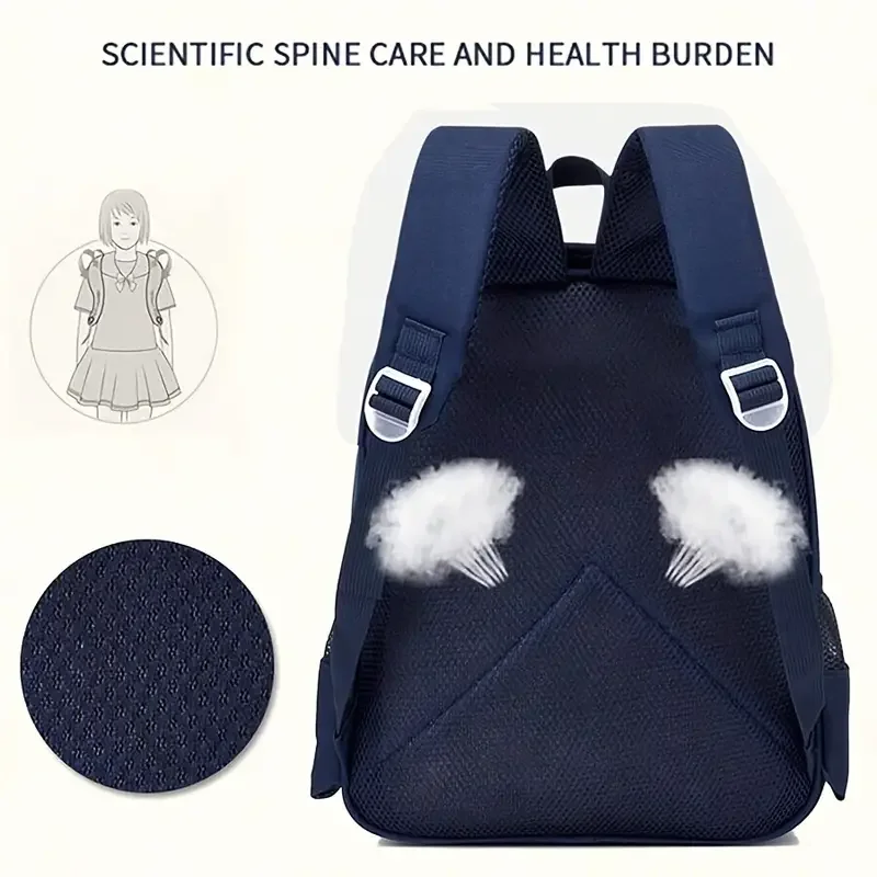 Cute Cartoon Kids Backpack, Lightweight Breathable Toddler School Bag, Adjustable Shoulder Strap Children Daypack, Waterproof Kindergarten Bookbag For Boys Outdoor Travel