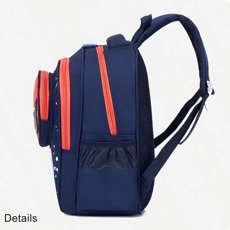Cute Cartoon Kids Backpack, Lightweight Breathable Toddler School Bag, Adjustable Shoulder Strap Children Daypack, Waterproof Kindergarten Bookbag For Boys Outdoor Travel