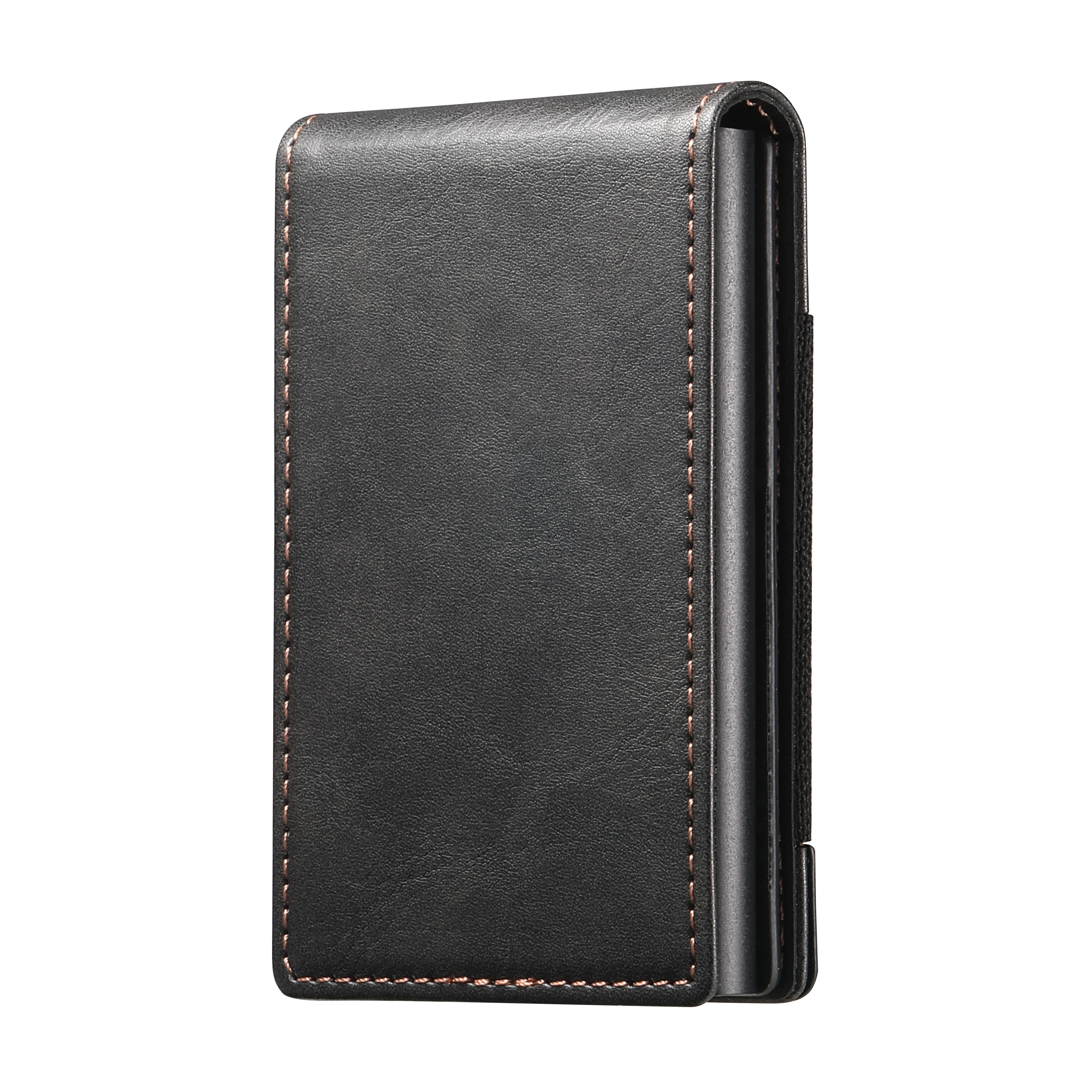 SUTENI Faux Leather For Men Wallet Card Slot Wallet Flip Cover Card Box Pressing The Button Automatically Ejects The Card