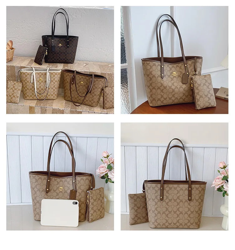 Women's Bag 2026 New high-quality printed tote bag, light luxury vintage shoulder bag, fashionable and elegant handbag
