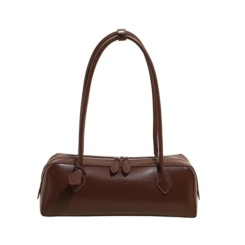 Vintage Long Shoulder Bag Women Shoulder Bag Luxury PU Leather Ladies Handbag Female Commuter Shopping Underarm Bag
