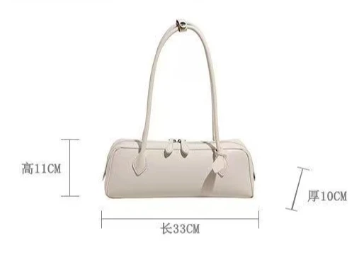 Vintage Long Shoulder Bag Women Shoulder Bag Luxury PU Leather Ladies Handbag Female Commuter Shopping Underarm Bag