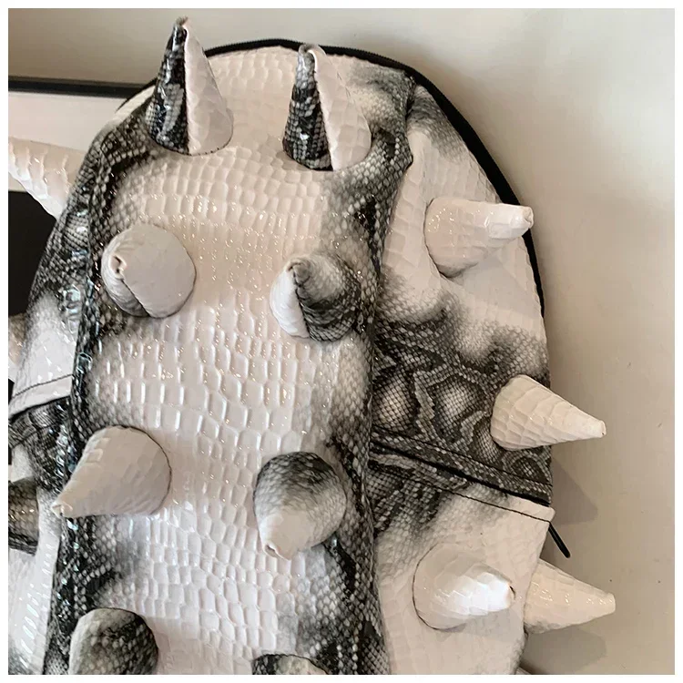 Hedgehog Shape PU Backpacks Large Capacity High Quality Unique Design Personality Backpacks for Unisex 2024 Fashion New Style