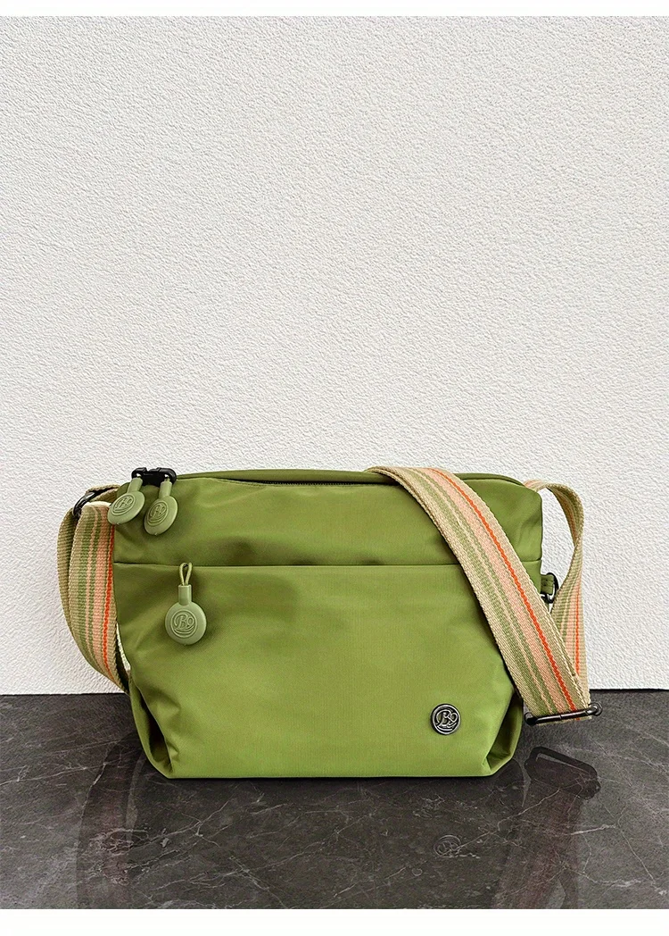 Chic Ultra-light Nylon Crossbody Bags for Women, Designer Bag-Lightweight, Zipper Closure, Adjustable Wide Strap, Cotton Lining
