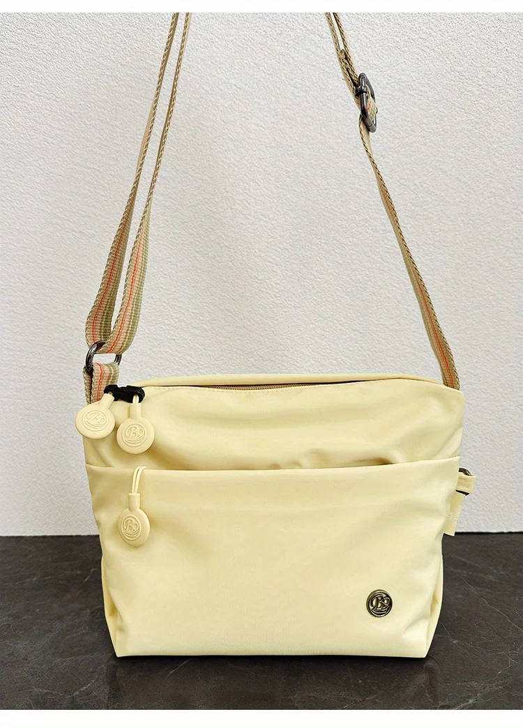 Chic Ultra-light Nylon Crossbody Bags for Women, Designer Bag-Lightweight, Zipper Closure, Adjustable Wide Strap, Cotton Lining