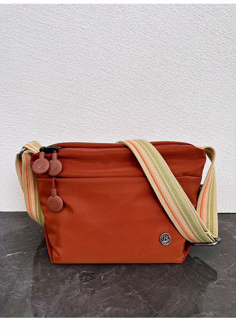 Chic Ultra-light Nylon Crossbody Bags for Women, Designer Bag-Lightweight, Zipper Closure, Adjustable Wide Strap, Cotton Lining