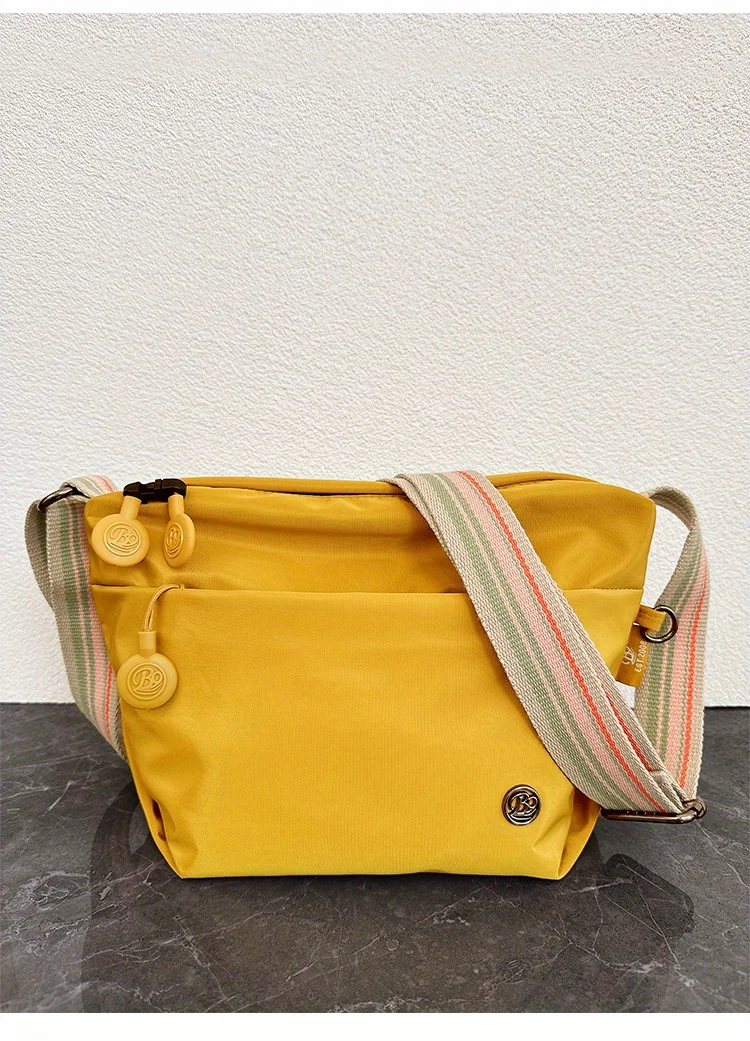 Chic Ultra-light Nylon Crossbody Bags for Women, Designer Bag-Lightweight, Zipper Closure, Adjustable Wide Strap, Cotton Lining