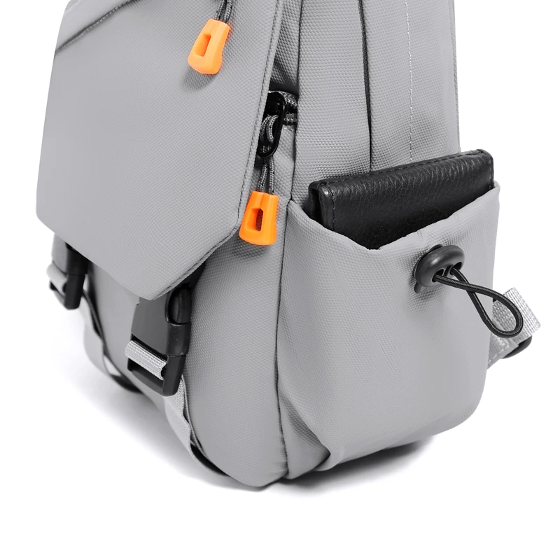 Waterproof Nylon Crossbody Bag - Men's Chest Sling Backpack, Compact Shoulder Messenger Bag, Travel & Outdoor Hiking Pack