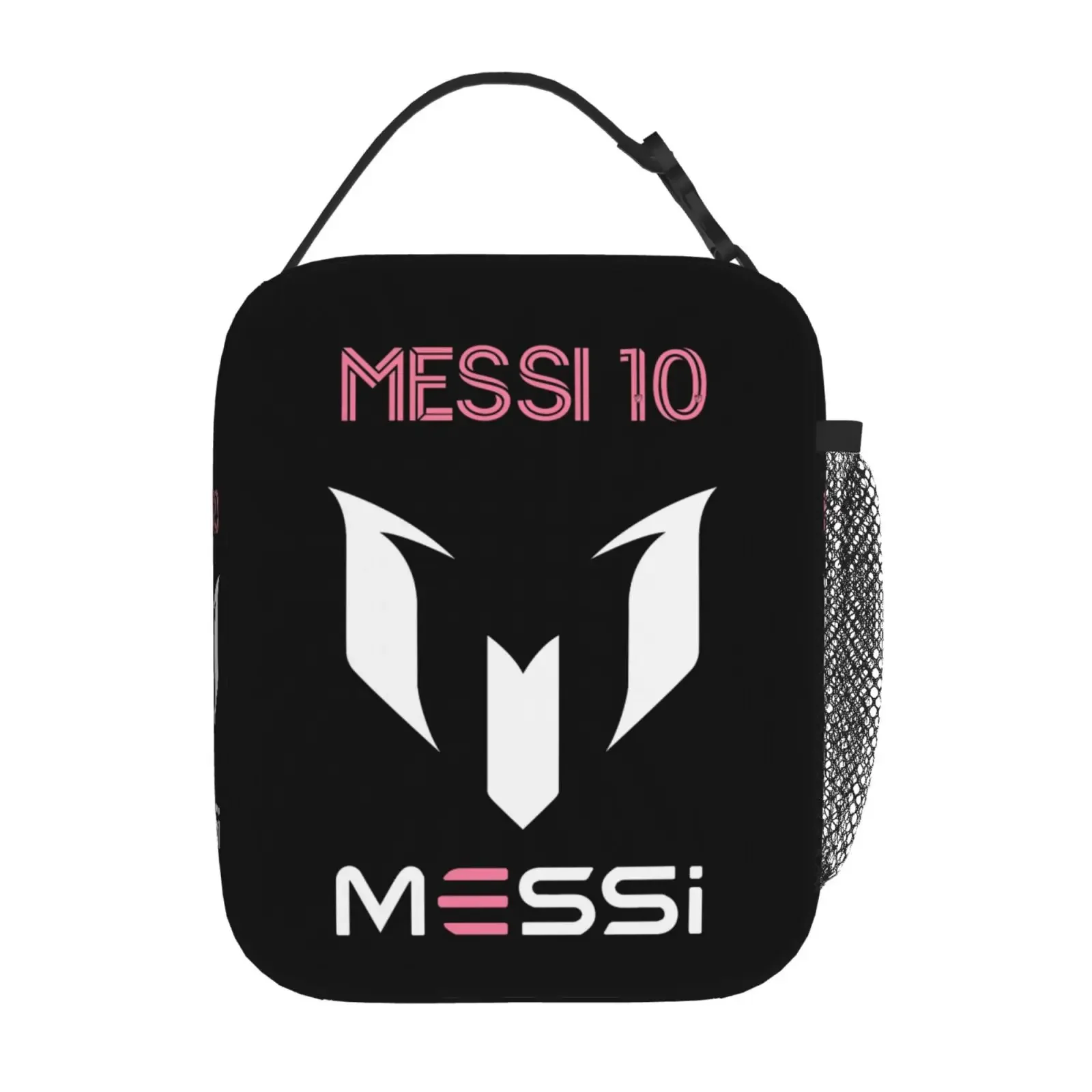 Custom Messis 10 Football Argentina Insulated Lunch Bag Food Container Portable Thermal Cooler Lunch Boxes For School Office