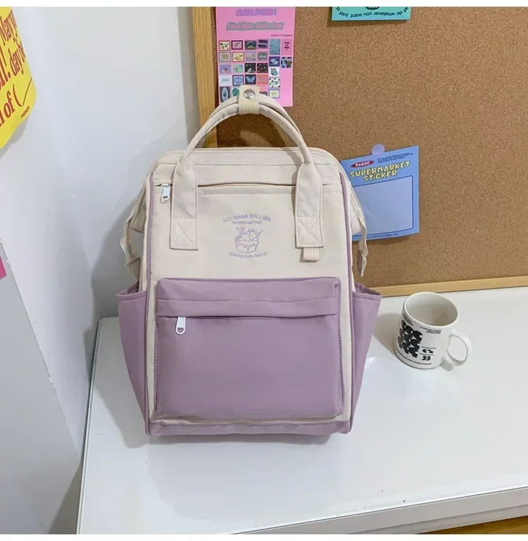 Japanese Trend Backpack Large Capacity School Bag for Girls Cute Student Bag Waterproof Laptop Bagpack for Travel Woman Backpack