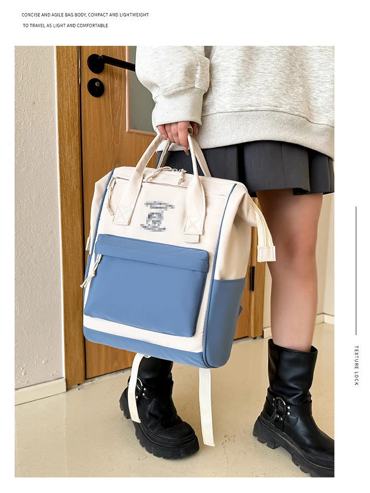 Japanese Trend Backpack Large Capacity School Bag for Girls Cute Student Bag Waterproof Laptop Bagpack for Travel Woman Backpack