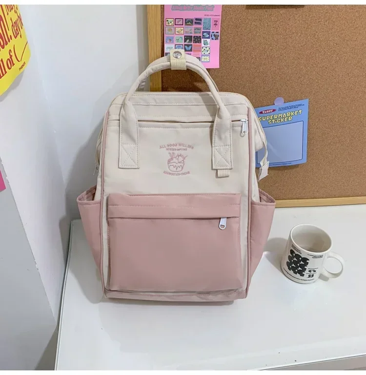Japanese Trend Backpack Large Capacity School Bag for Girls Cute Student Bag Waterproof Laptop Bagpack for Travel Woman Backpack