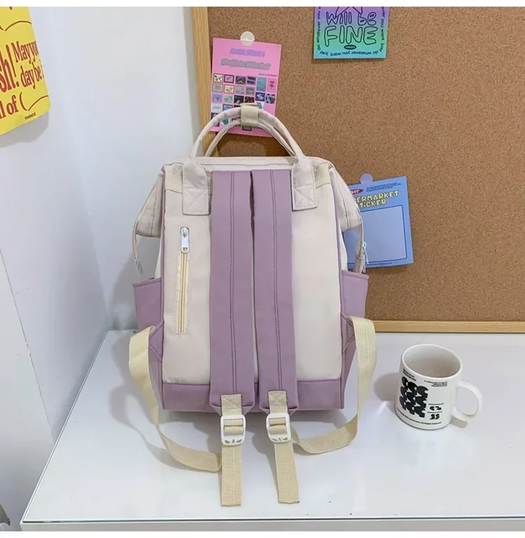 Japanese Trend Backpack Large Capacity School Bag for Girls Cute Student Bag Waterproof Laptop Bagpack for Travel Woman Backpack