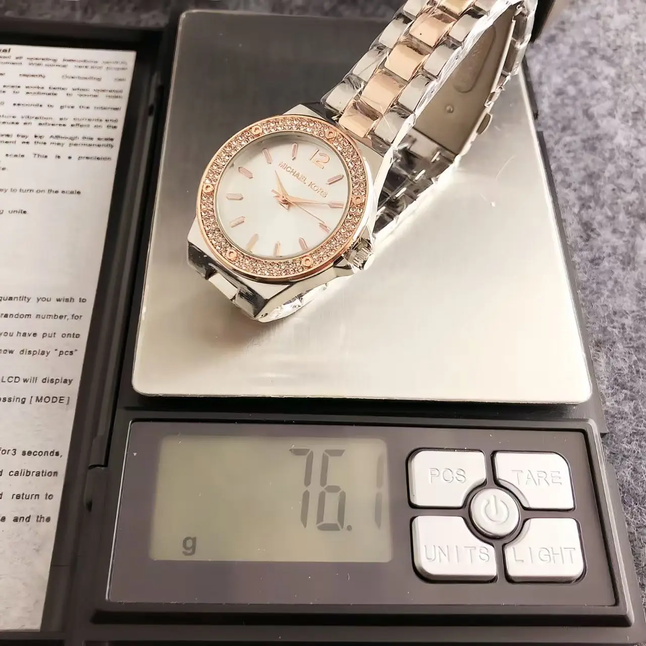 Michael Kors Fashion Luxury Women's Watch Bag MK Classic Stainless Steel Quartz Exquisite Compact Watch Wallet Girl Gift