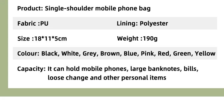 Fashionable Single-Shoulder Bag, Versatile Crossbody Bag, colorful Mobile Phone Bag, Large-Capacity Coin Purse