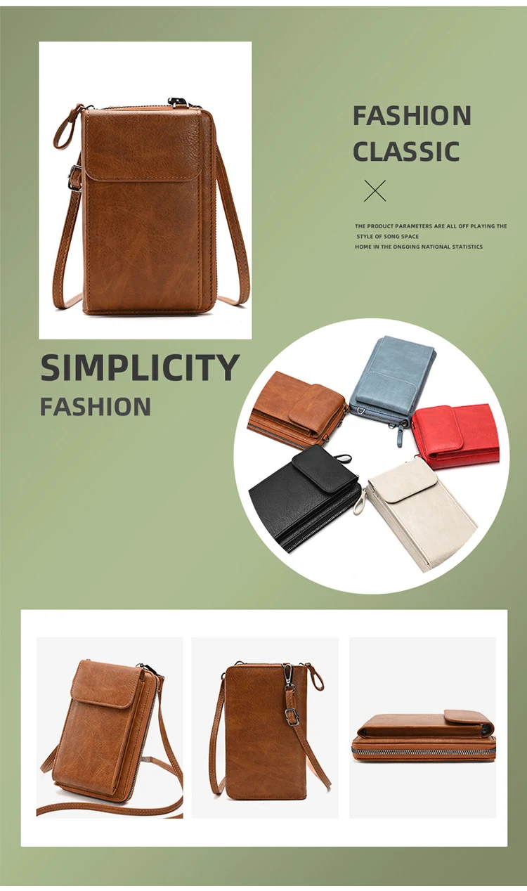 Fashionable Single-Shoulder Bag, Versatile Crossbody Bag, colorful Mobile Phone Bag, Large-Capacity Coin Purse