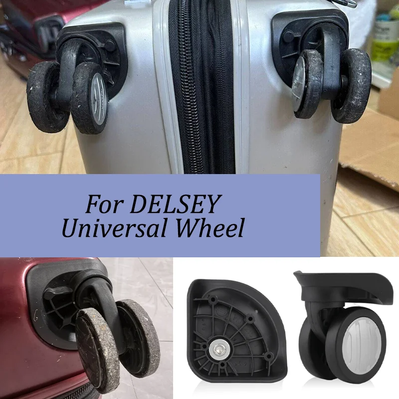 For DELSEY WJ216 Suitcase Universal Wheel Luggage Accessories Spare Parts for Trolleys Wheel Replacement Repair
