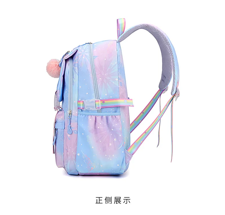 Demon Slayer Nezuko School Bags Anime Cosplay Students Backpack Gradient Bookbag Travel Rucksack Outdoor Mochilas