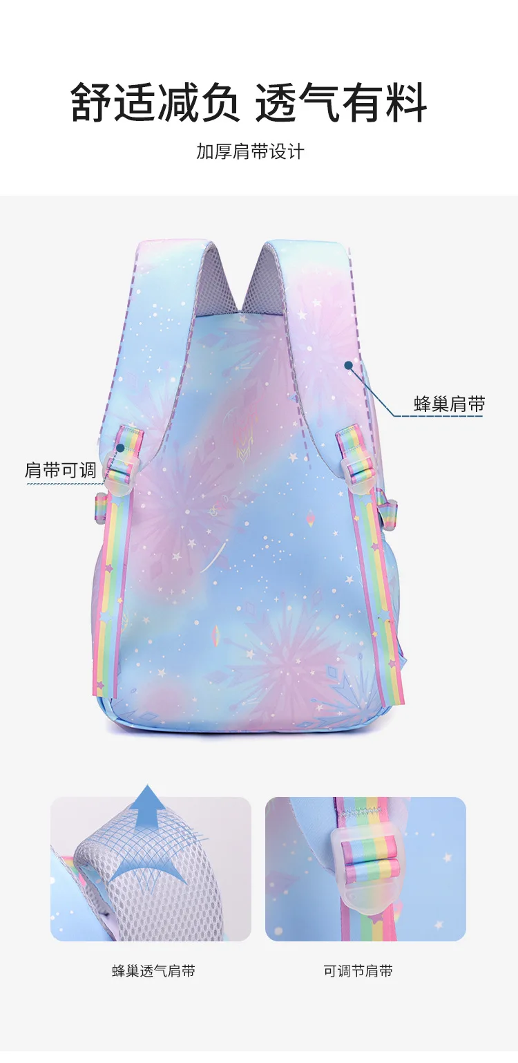 Demon Slayer Nezuko School Bags Anime Cosplay Students Backpack Gradient Bookbag Travel Rucksack Outdoor Mochilas
