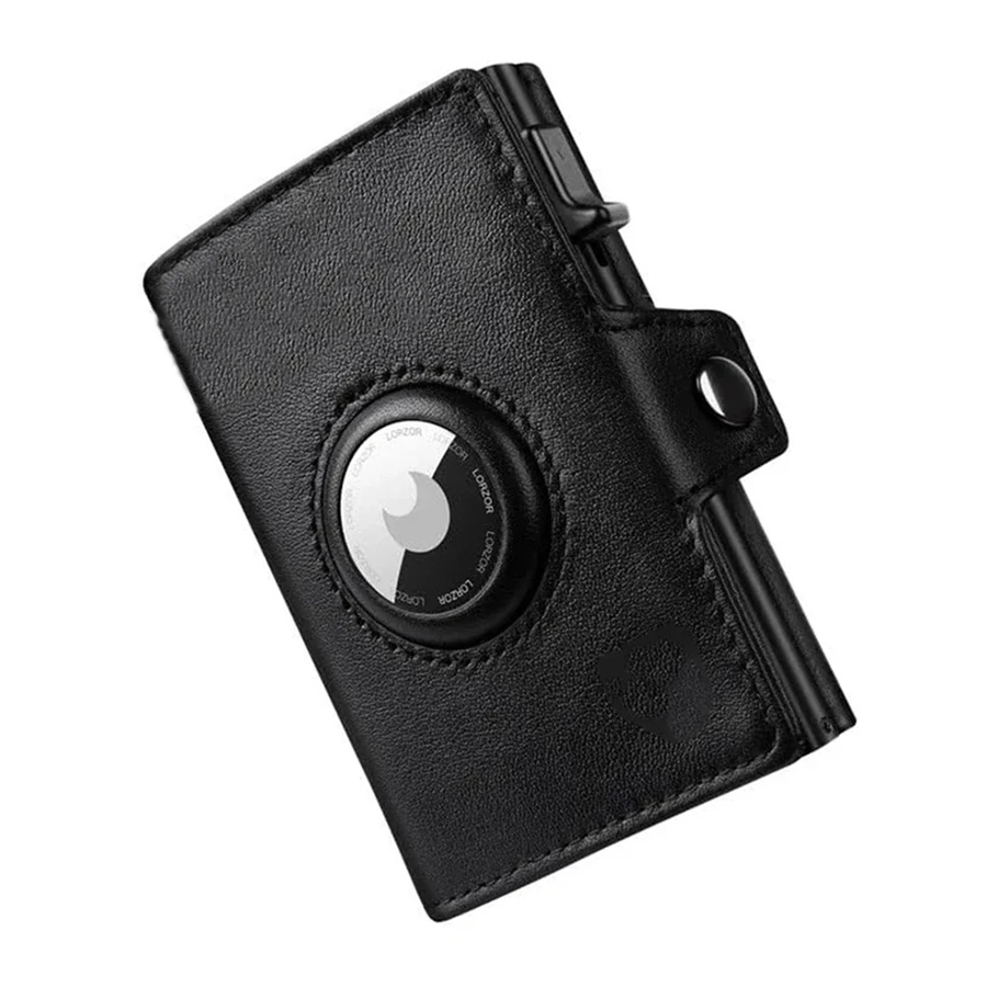 Men's RFID Blocking Wallet with Coin Pocket Airtag Wallet