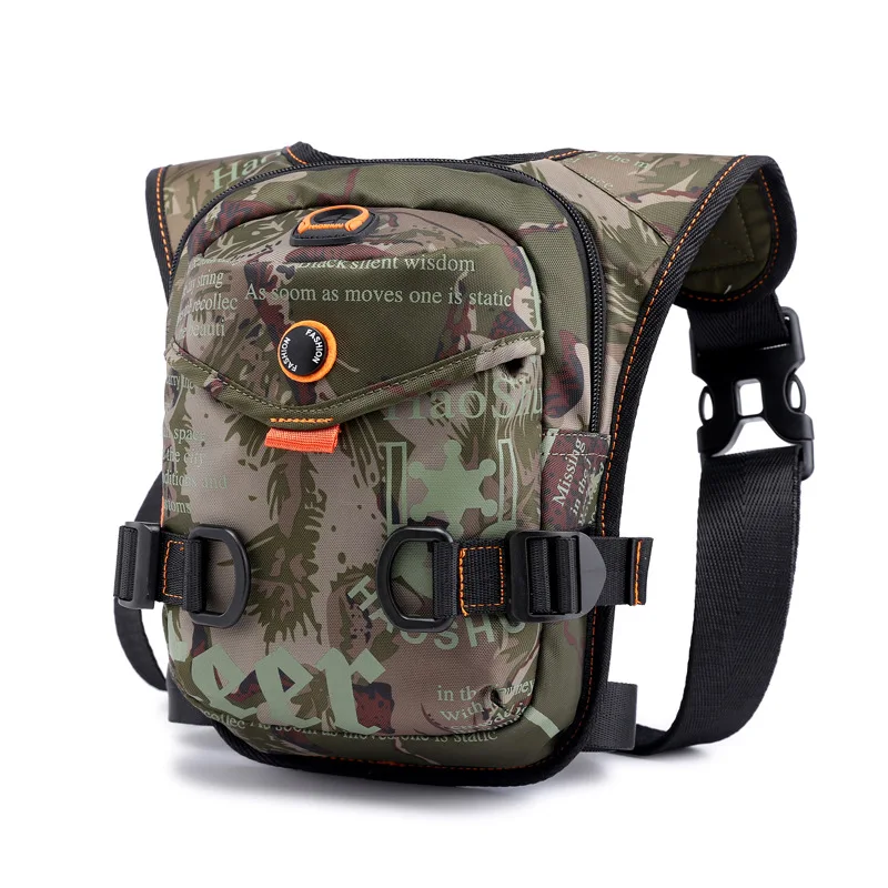 Waist Pack Hip Leg Bag for Men Motorcycle Waterproof Nylon Male Rider Messenger Shoulder Bum Drop Thigh Bags Belt Fanny Pack