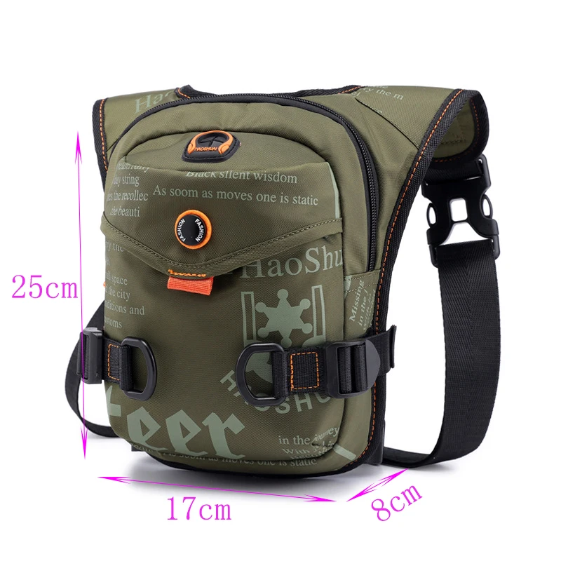 Waist Pack Hip Leg Bag for Men Motorcycle Waterproof Nylon Male Rider Messenger Shoulder Bum Drop Thigh Bags Belt Fanny Pack