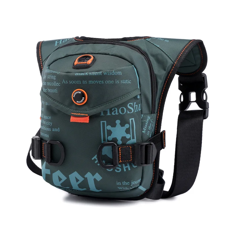 Waist Pack Hip Leg Bag for Men Motorcycle Waterproof Nylon Male Rider Messenger Shoulder Bum Drop Thigh Bags Belt Fanny Pack