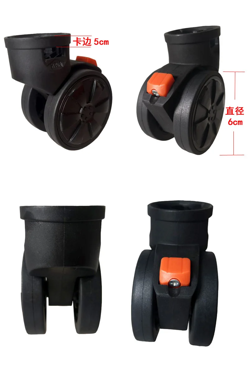 Suitcase Luggage Replacement Accessories Dismountable Removable Universal Wheels Plug-In Detachable Wheel Pulley Repair Parts