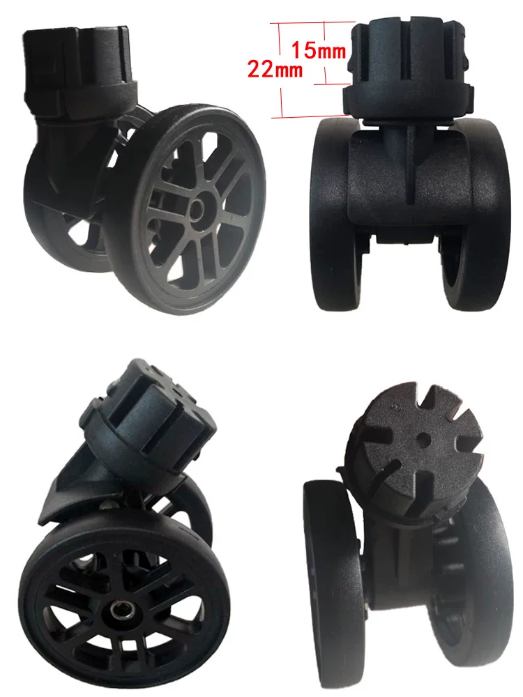 Suitcase Luggage Replacement Accessories Dismountable Removable Universal Wheels Plug-In Detachable Wheel Pulley Repair Parts