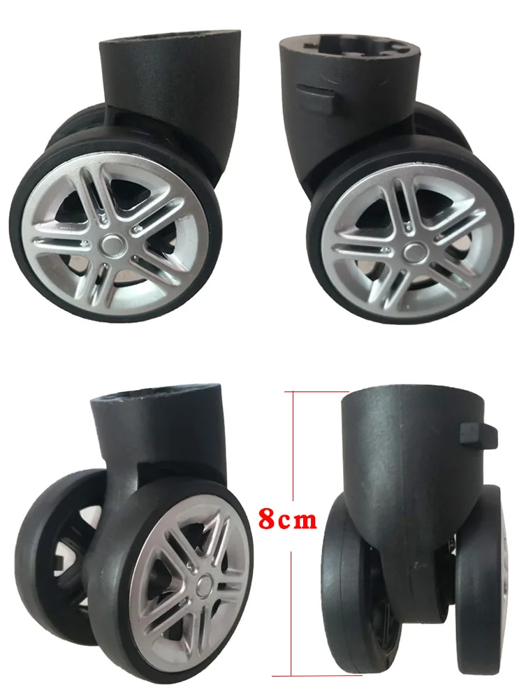 Suitcase Luggage Replacement Accessories Dismountable Removable Universal Wheels Plug-In Detachable Wheel Pulley Repair Parts