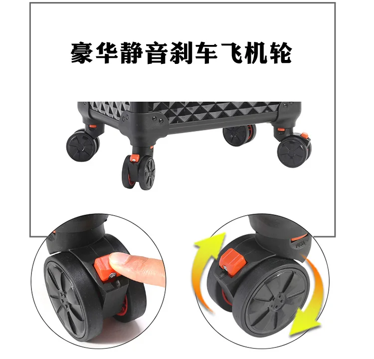 Suitcase Luggage Replacement Accessories Dismountable Removable Universal Wheels Plug-In Detachable Wheel Pulley Repair Parts