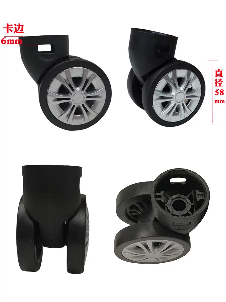 Suitcase Luggage Replacement Accessories Dismountable Removable Universal Wheels Plug-In Detachable Wheel Pulley Repair Parts