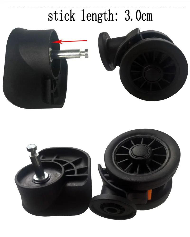 Suitcase Luggage Replacement Accessories Dismountable Removable Universal Wheels Plug-In Detachable Wheel Pulley Repair Parts