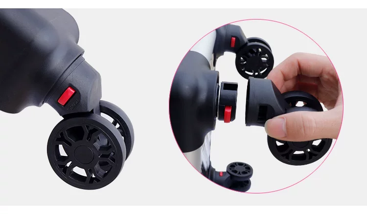 Suitcase Luggage Replacement Accessories Dismountable Removable Universal Wheels Plug-In Detachable Wheel Pulley Repair Parts
