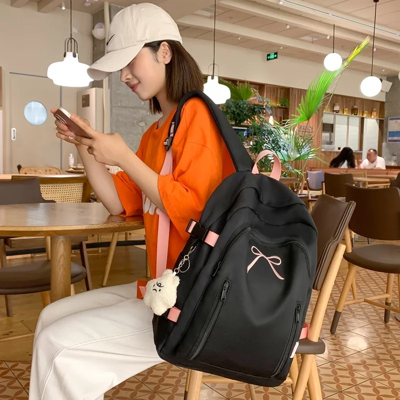 Woman Man Book Backpack School Book Bags for Teenage Girls Boys Harajuku Female College Bag 2025 BagPack Travel Cute Backpack