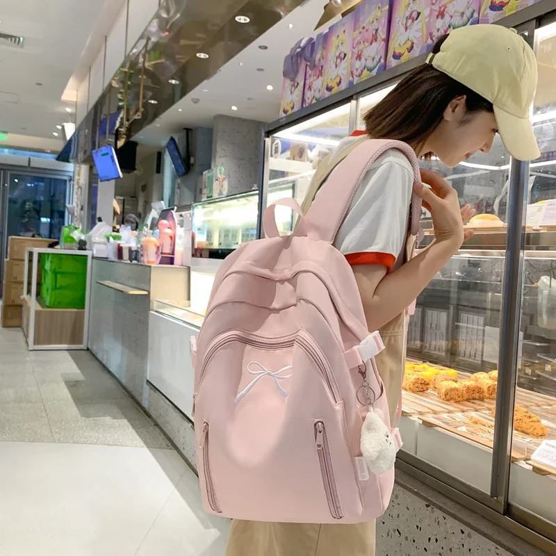 Woman Man Book Backpack School Book Bags for Teenage Girls Boys Harajuku Female College Bag 2025 BagPack Travel Cute Backpack