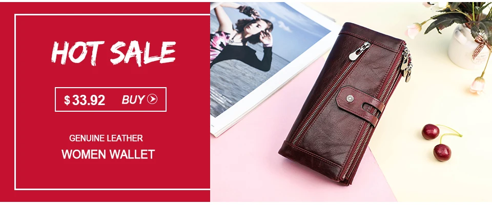 Contact'S Fashion Genuine Leather Designer Wallets Luxury for Women Small Coin Purse Women Card Holder Mini Clutch