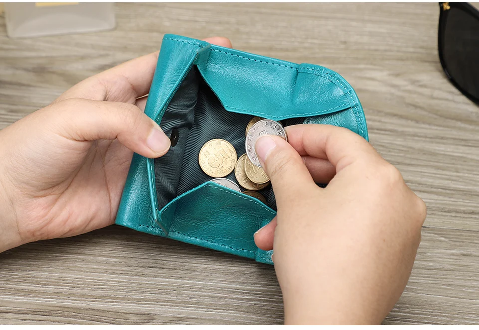Contact'S Fashion Genuine Leather Designer Wallets Luxury for Women Small Coin Purse Women Card Holder Mini Clutch