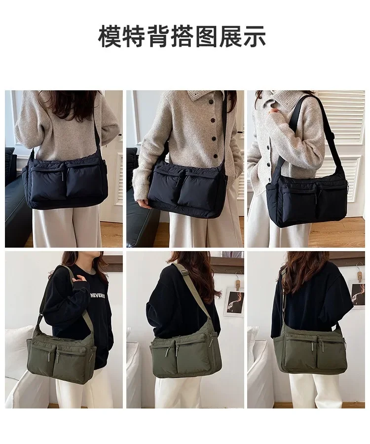 Spring Summer New Canvas Bag for Women, High-End Light Luxury One Shoulder Crossbody Bag, Trendy Hot Sale Ladies Purse